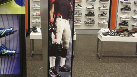 Under Armour Cleats Stanchion Sign
