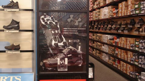 Under Armour Cleats Stanchion Sign