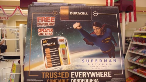 Duracell 'Superman Returns' Shipper Header