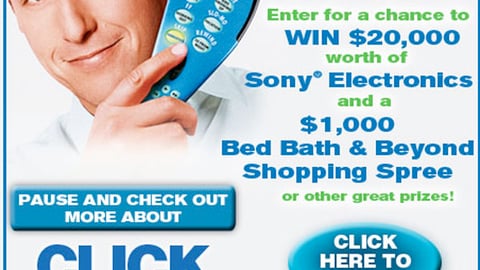 Bed Bath & Beyond 'Click' Sweeps Feature