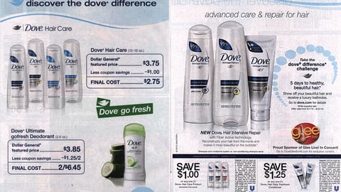 Dove 'Difference' Dollar General Co-Equity FSI