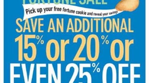 Kohl's 'Fortune of Savings' Feature