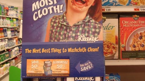 Kleenex Freestanding Display