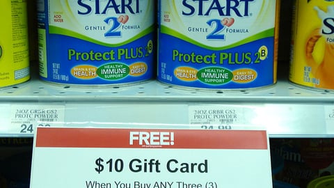 Toys "R" Us Gift Card Incentive Shelf Sign