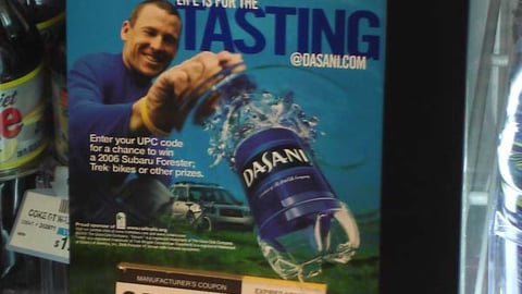 Dasani Lance Armstrong Cooler Cling