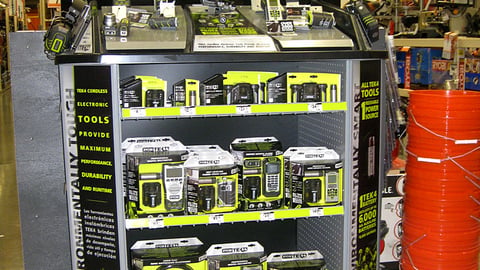 Home Depot Ryobi Tek4 Endcap