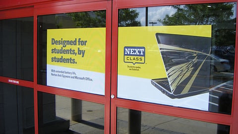 Best Buy 'Next Class' Door Cling