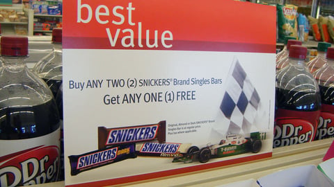 'Team 7-Eleven' Snickers Header