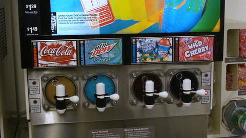 7-Eleven Slurpee 'Text Cup' Translite