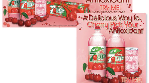 Cherry 7UP Antioxidant Signs