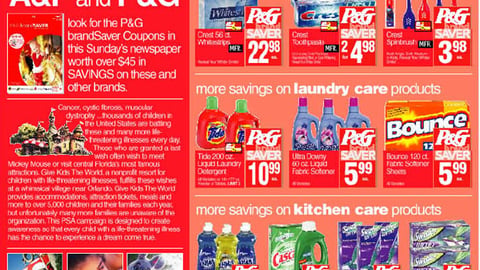 A&P/P&G brandSaver Feature