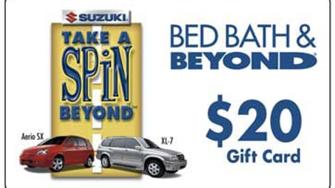 Bed Bath & Beyond/Suzuki Gift Card