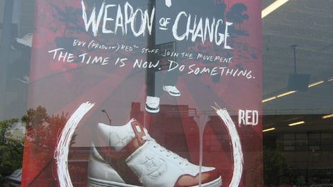 Foot Locker Converse Product (RED) Window Sign