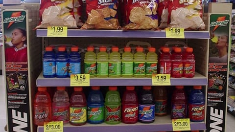 Walgreens Gatorade Endcap