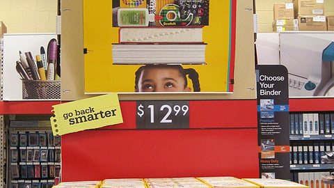 Office Depot 'Go Back Smarter' Endcap