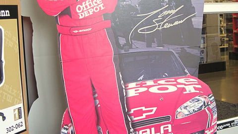 Office Depot 'Where NASCAR Stops' Standee