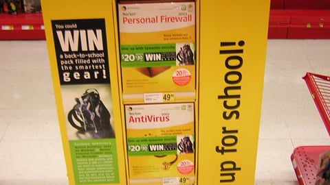 Symantec Back-to-School Floorstand