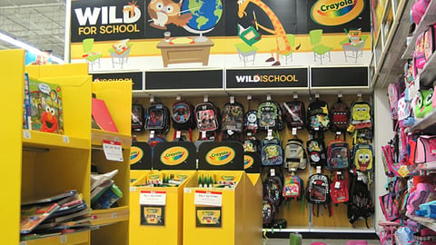 Toys "R" Us Crayola 'Wild for School' Merchandising