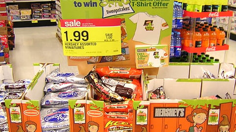 Hershey's/Nickelodeon "Take Over Your School" Sweepstakes Display