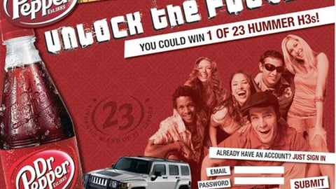 Dr Pepper 'Unlock the Flavor' Online Ad