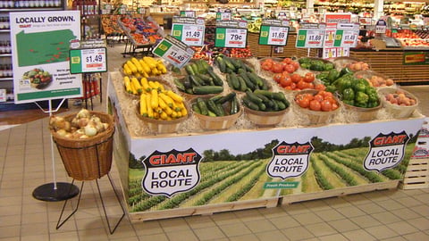 Giant-Carlisle 'Local Route' Produce Display