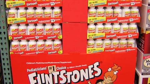 Flintstones Vitamins Pallet Display