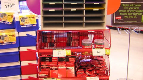 Staples Back-to-School Floorstand