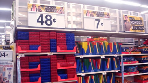 Wal-Mart Back-To-School Shelf Set