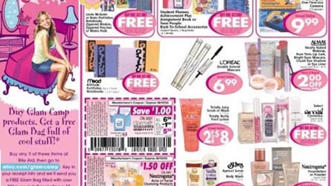 Rite Aid Glam Camp Back-to-School Sweeps