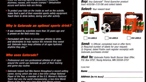 Gatorade 'Score Gear' Take-One
