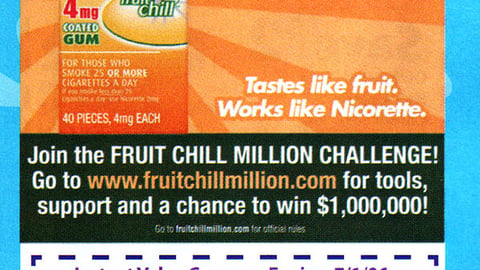 Walgreens/Nicorette Sweeps Feature