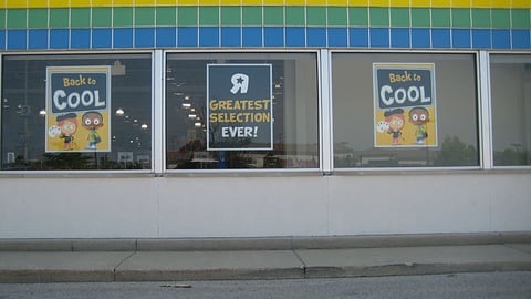 Toys "R" Us 'Back to Cool' Window Posters