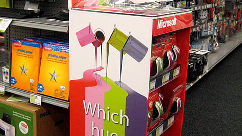 Microsoft 'Which Hue is You?' Floorstand