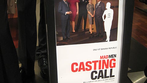 Banana Republic 'Mad Men' Framed Sign