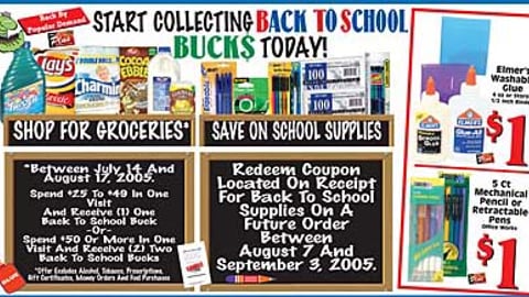 Kroger Back-to-School Bucks Feature