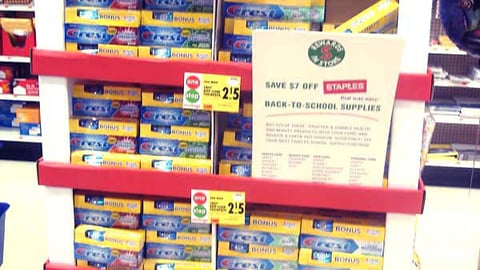 P&G Back-to-School Pallet Display