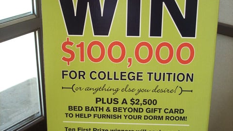 Bed Bath & Beyond/MasterCard Sweepstakes Standee