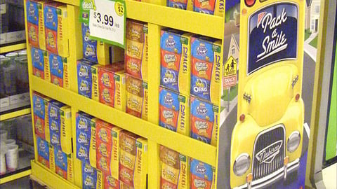 Nabisco 'Pack a Smile' Pallet Display 
