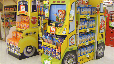 Kraft Kellogg School Bus Displays