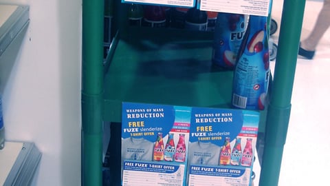 Fuze 'Weapons of Mass Reduction' Sign