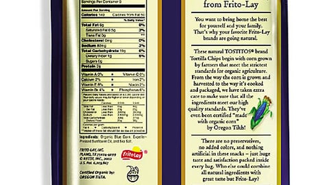 Frito-Lay Natural Tostitos Packaging