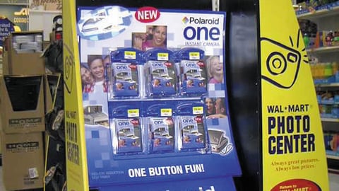 Polaroid One Wal-Mart Floorstand