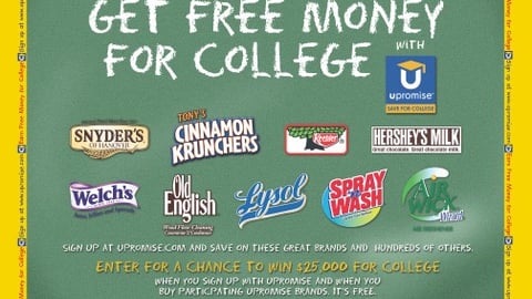 Upromise/News America Back-to-School Sweeps Cart Ad