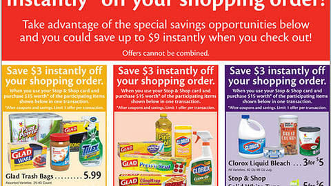 Stop & Shop Clorox Cross-Merch Incentive Feature