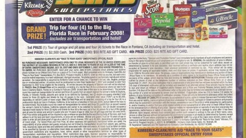 Rite Aid Kimberly-Clark Sweeps Ad