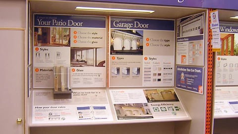 Home Depot Patio/Garage Door In-Line Display