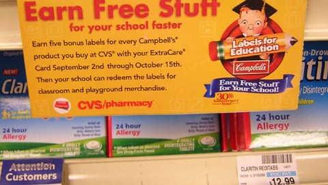 CVS/Campbell's Shelf Sign