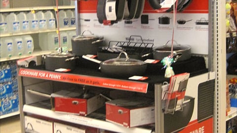 Jewel-Osco Cookware Offer Endcap Display