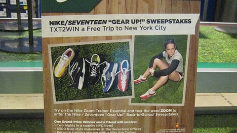 Nike 'Seventeen' Dick's Sweeps Counter Card