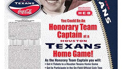 H-E-B/Coke 'Honorary Texans Captain' Feature